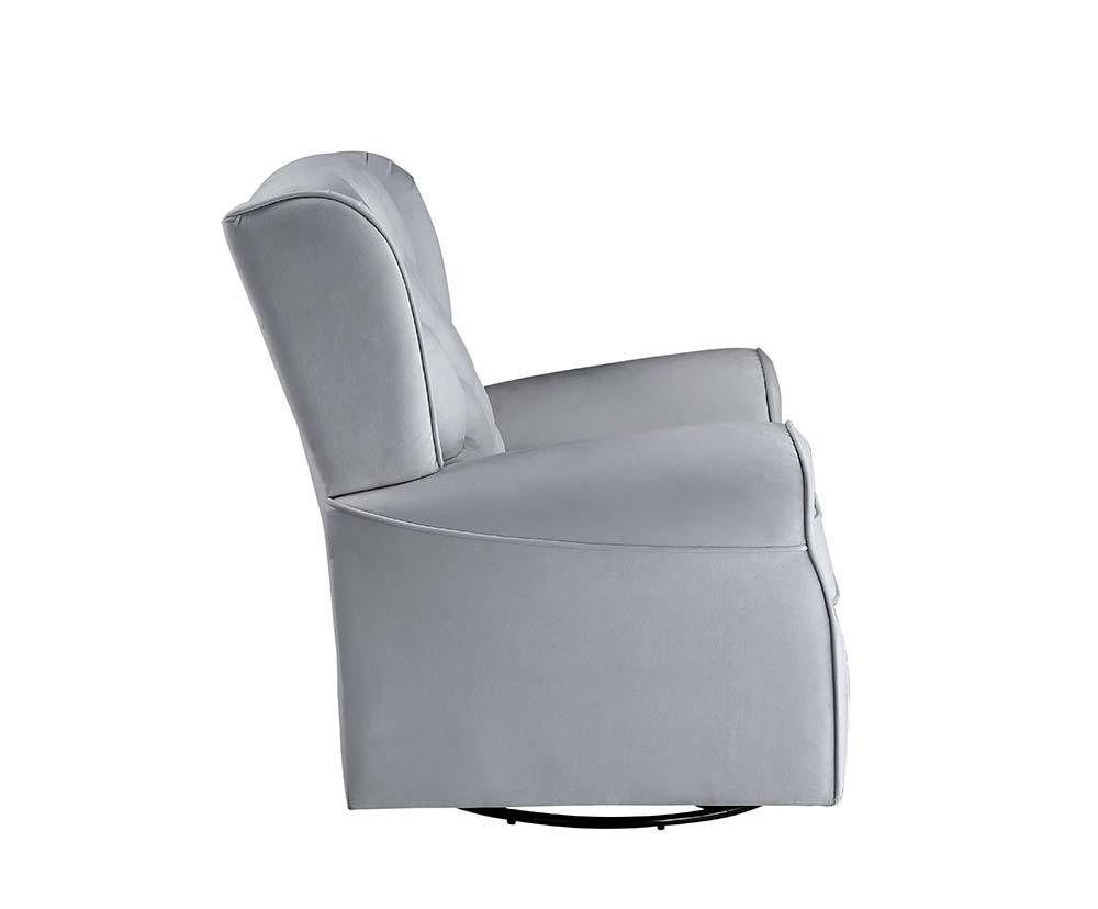 Zeger - Swivel Chair With Glider - Gray Fabric - Urban Living Furniture (Los Angeles, CA)