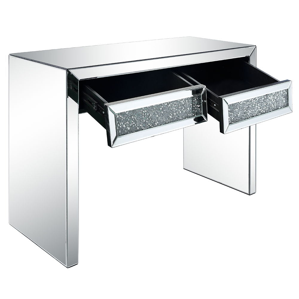 Noralie - Console Table Faux Diamonds - Mirrored - Urban Living Furniture (Los Angeles, CA)