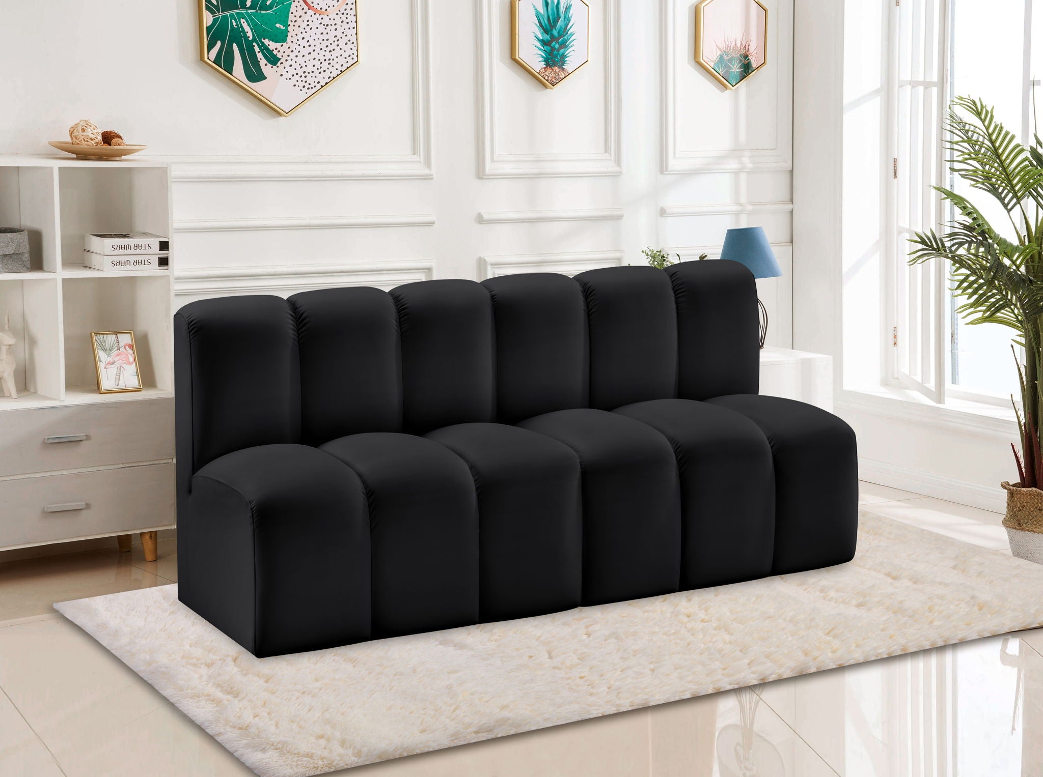 Arc - Faux Leather 2 Seats Modular Sofa - Urban Living Furniture (Los Angeles, CA)