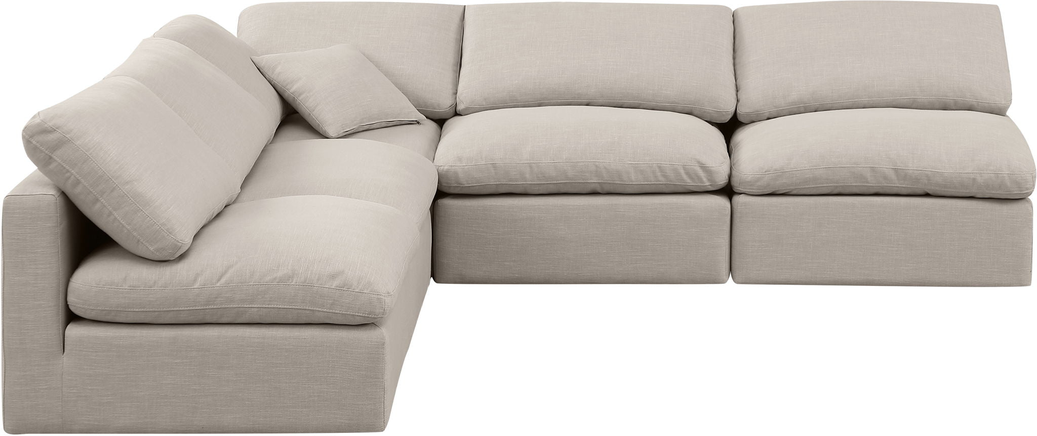 Indulge - Linen 5 Piece Modular Corner Armless Sectional - Urban Living Furniture (Los Angeles, CA)
