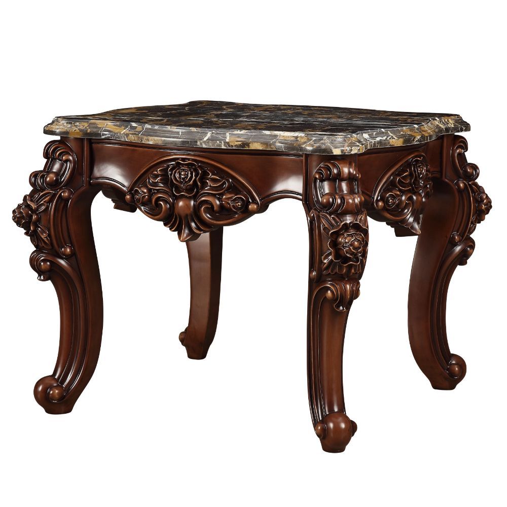 Forsythia - End Table - Marble Top & Walnut - Urban Living Furniture (Los Angeles, CA)