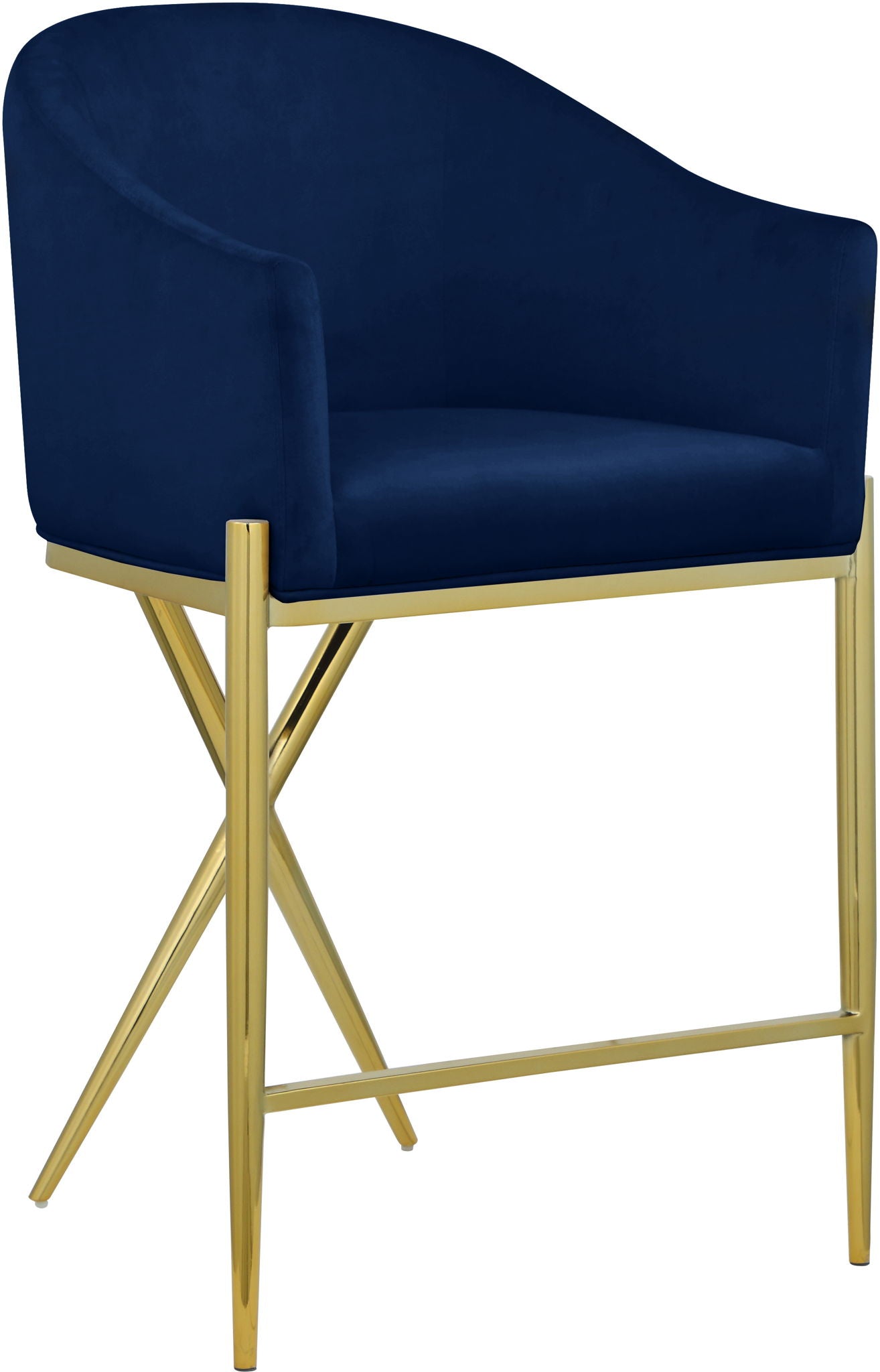 Xavier - Counter Stool with Gold Legs - Urban Living Furniture (Los Angeles, CA)
