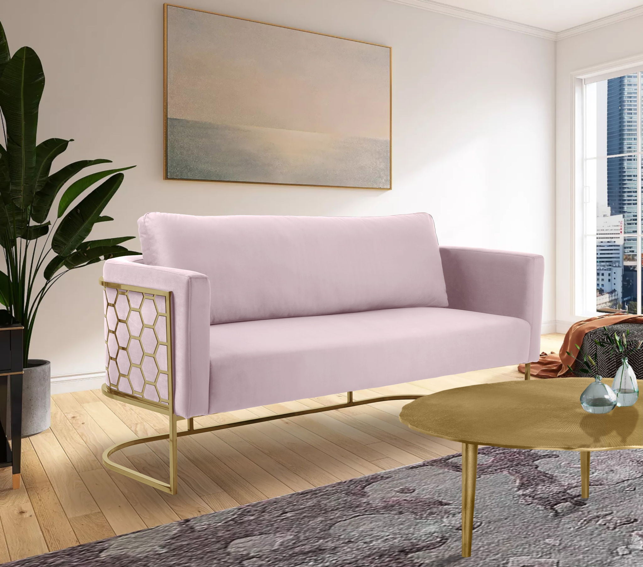 Casa - Sofa with Gold Legs - Urban Living Furniture (Los Angeles, CA)