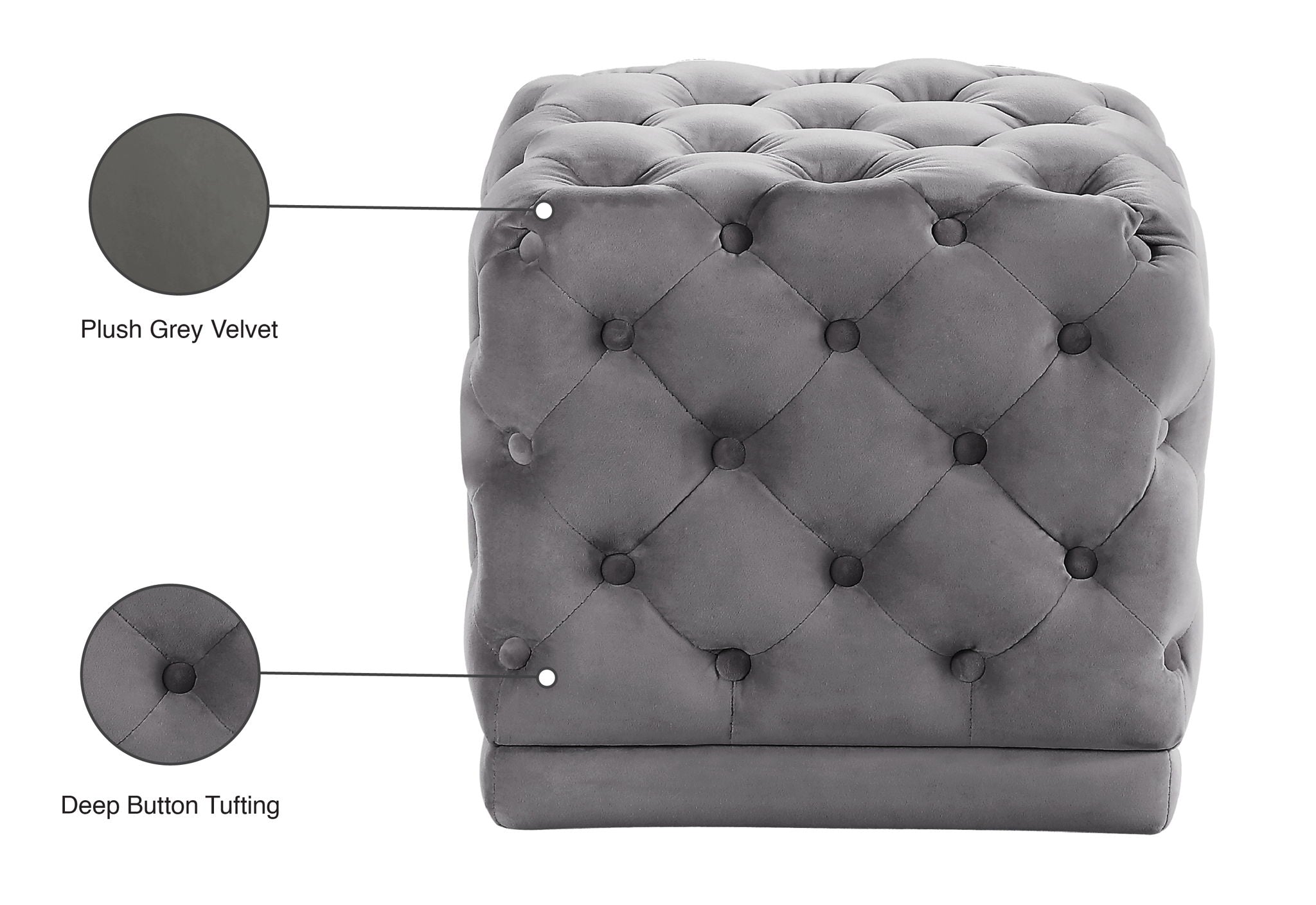 Stella - Stool Ottoman - Urban Living Furniture (Los Angeles, CA)