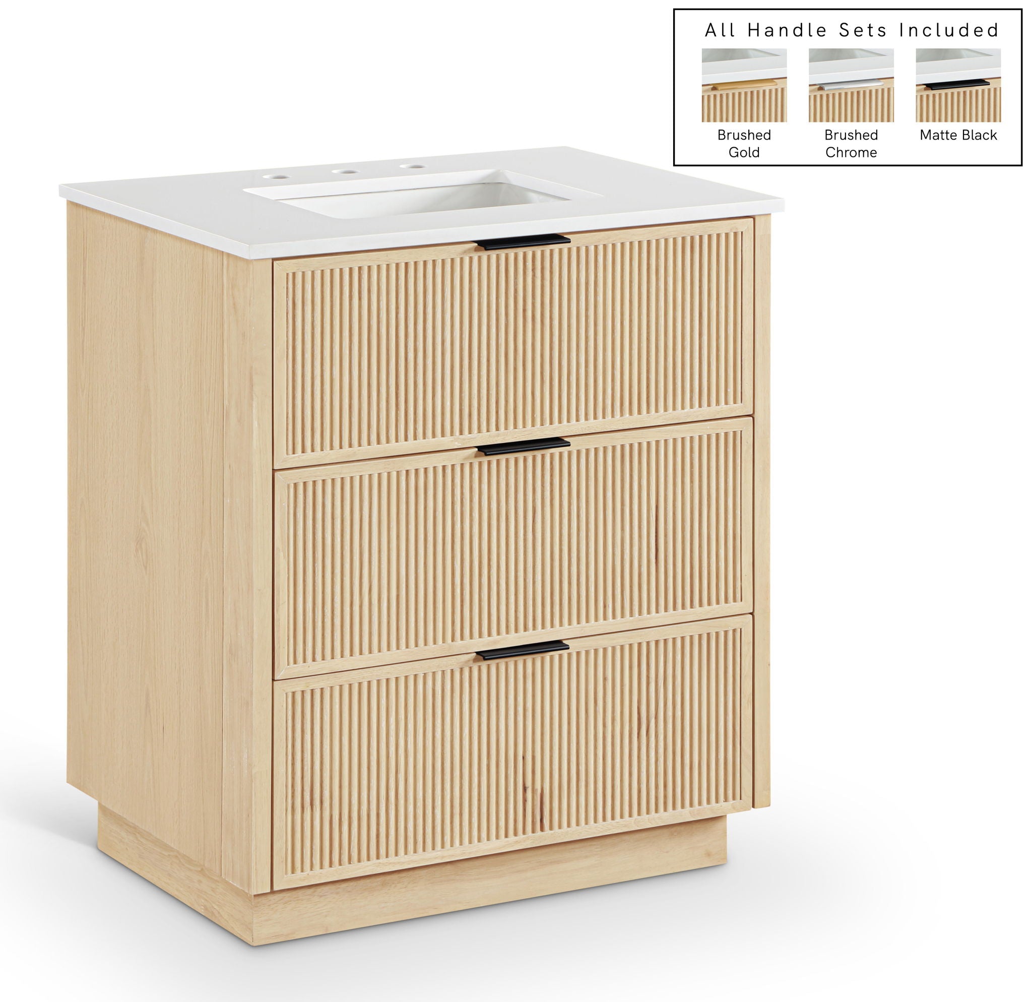 Willard - Engineered Stone And Solid Wood Bathroom Vanity - Urban Living Furniture (Los Angeles, CA)