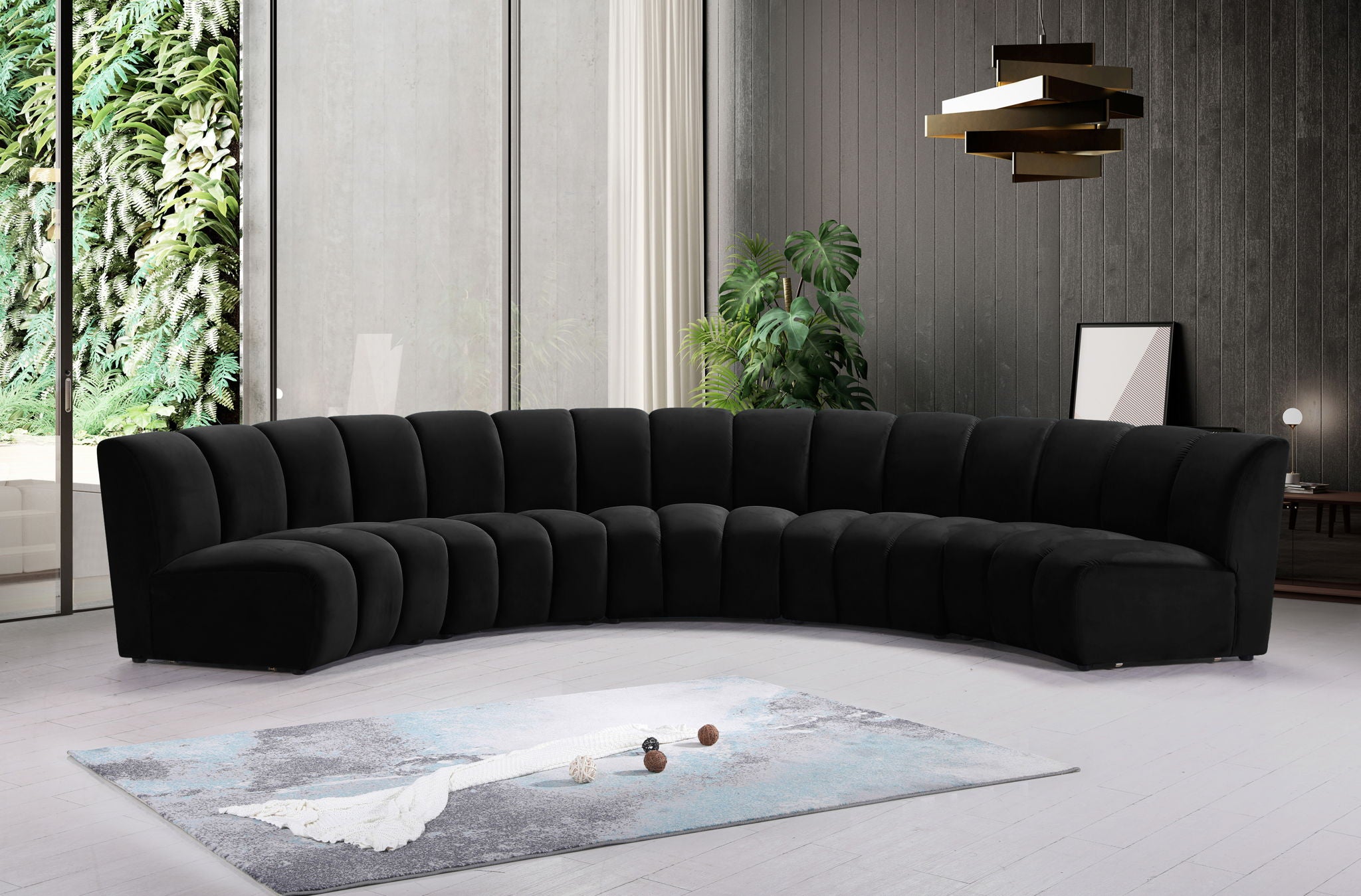 Infinity - 5 Piece Velvet Modular Sectional - Urban Living Furniture (Los Angeles, CA)