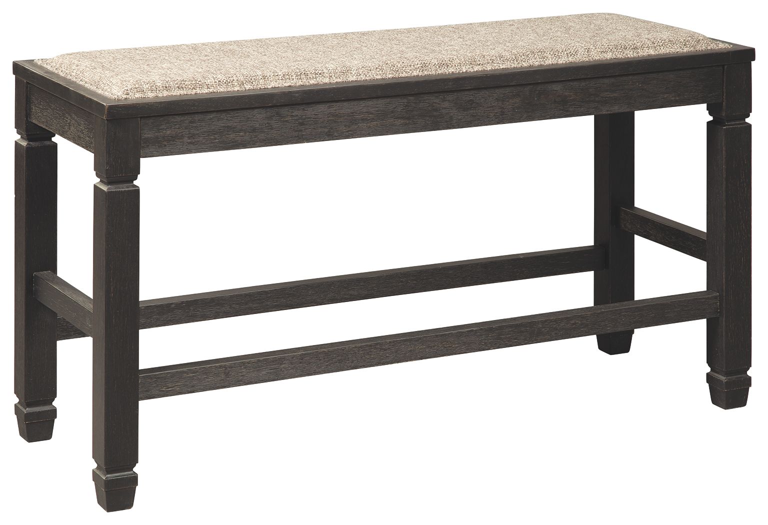 Tyler Creek - Antique Black - DBL Counter UPH Bench - Urban Living Furniture (Los Angeles, CA)