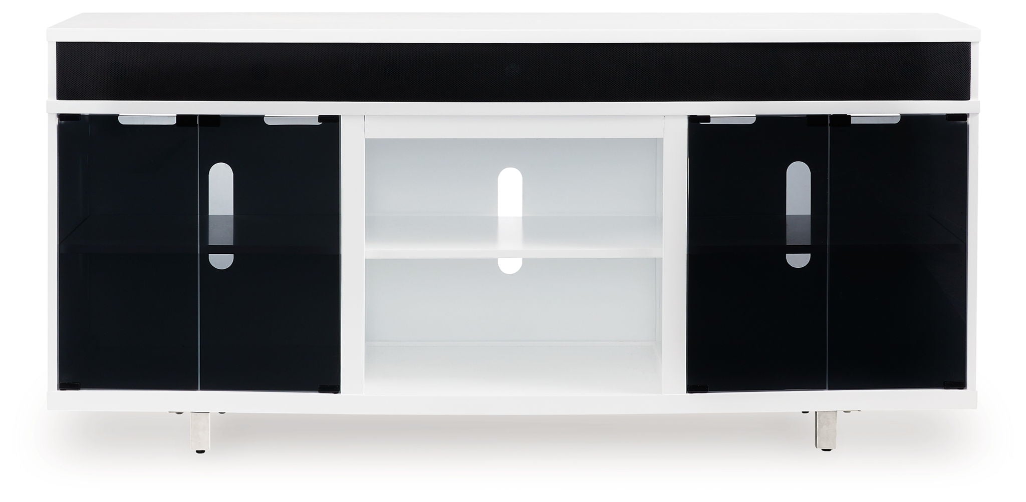 Gardoni - White / Black - XL TV Stand With Fireplace Option - Urban Living Furniture (Los Angeles, CA)
