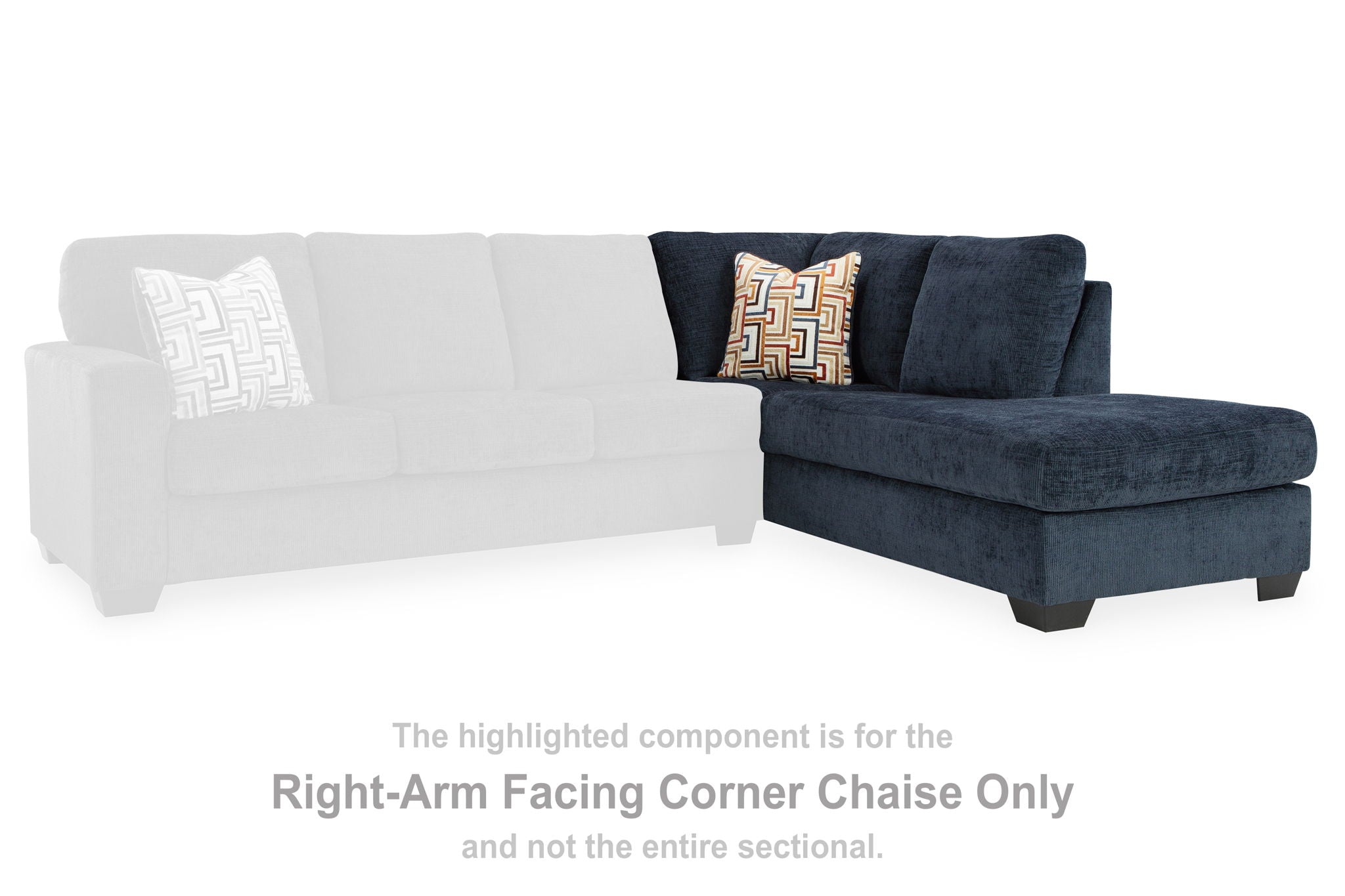 Aviemore - Ink - Raf Corner Chaise - Urban Living Furniture (Los Angeles, CA)