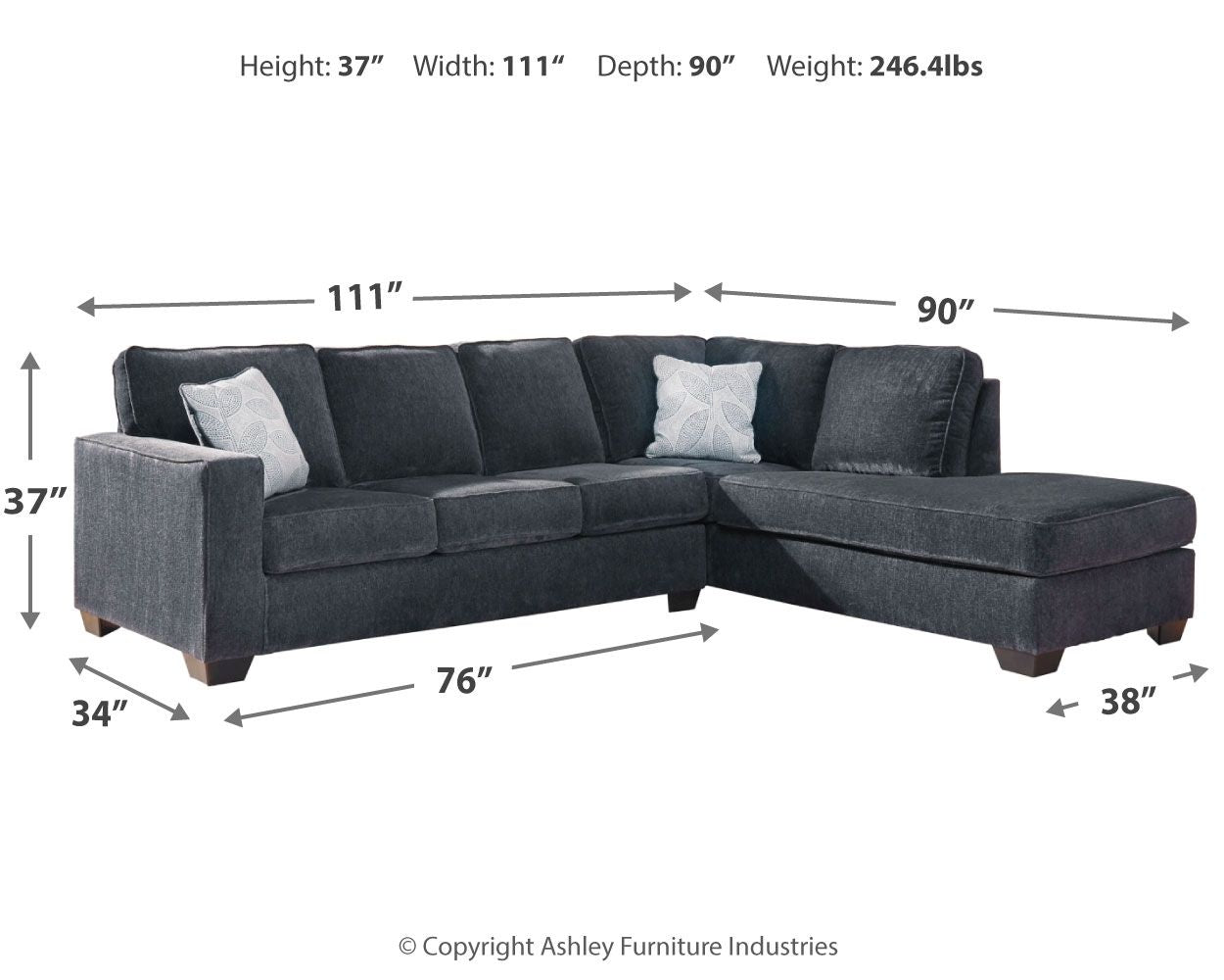 Altari - Sleeper Sectional - Urban Living Furniture (Los Angeles, CA)