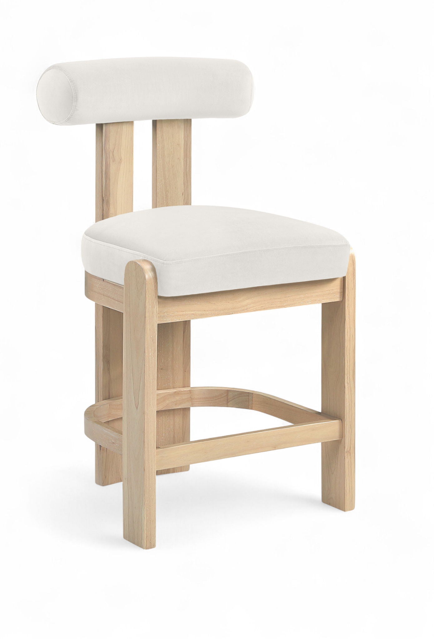 Arienzo - Velvet Performance Fabric Upholstered Counter Stool (Set of 2)