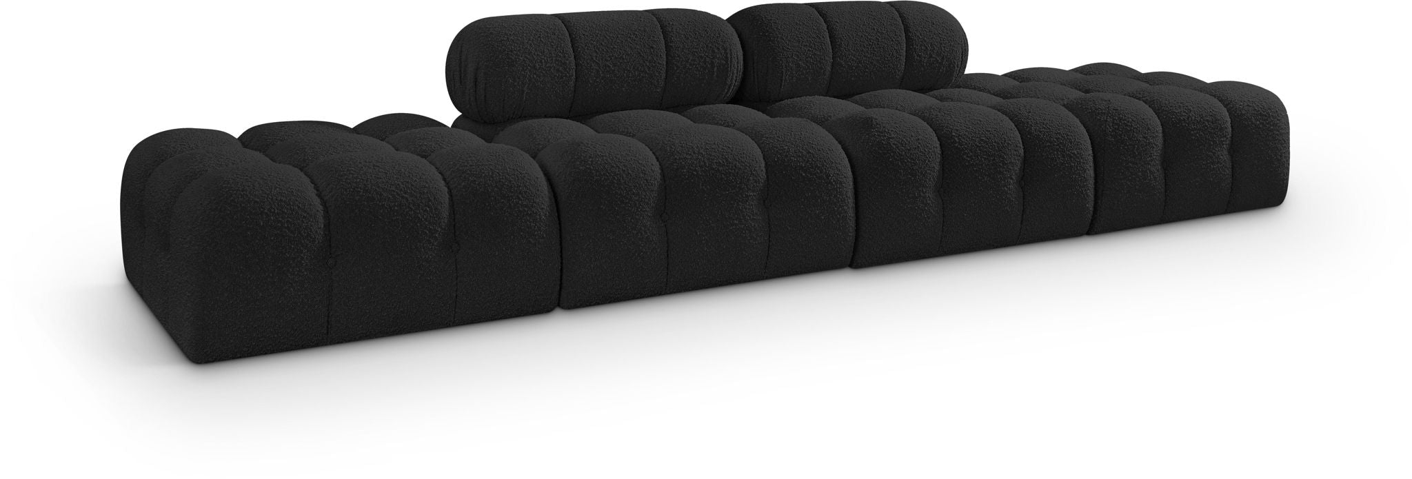 Ames - 4 Piece Boucle Upholstered Modular Sofa With 2 Backless Seats - Urban Living Furniture (Los Angeles, CA)