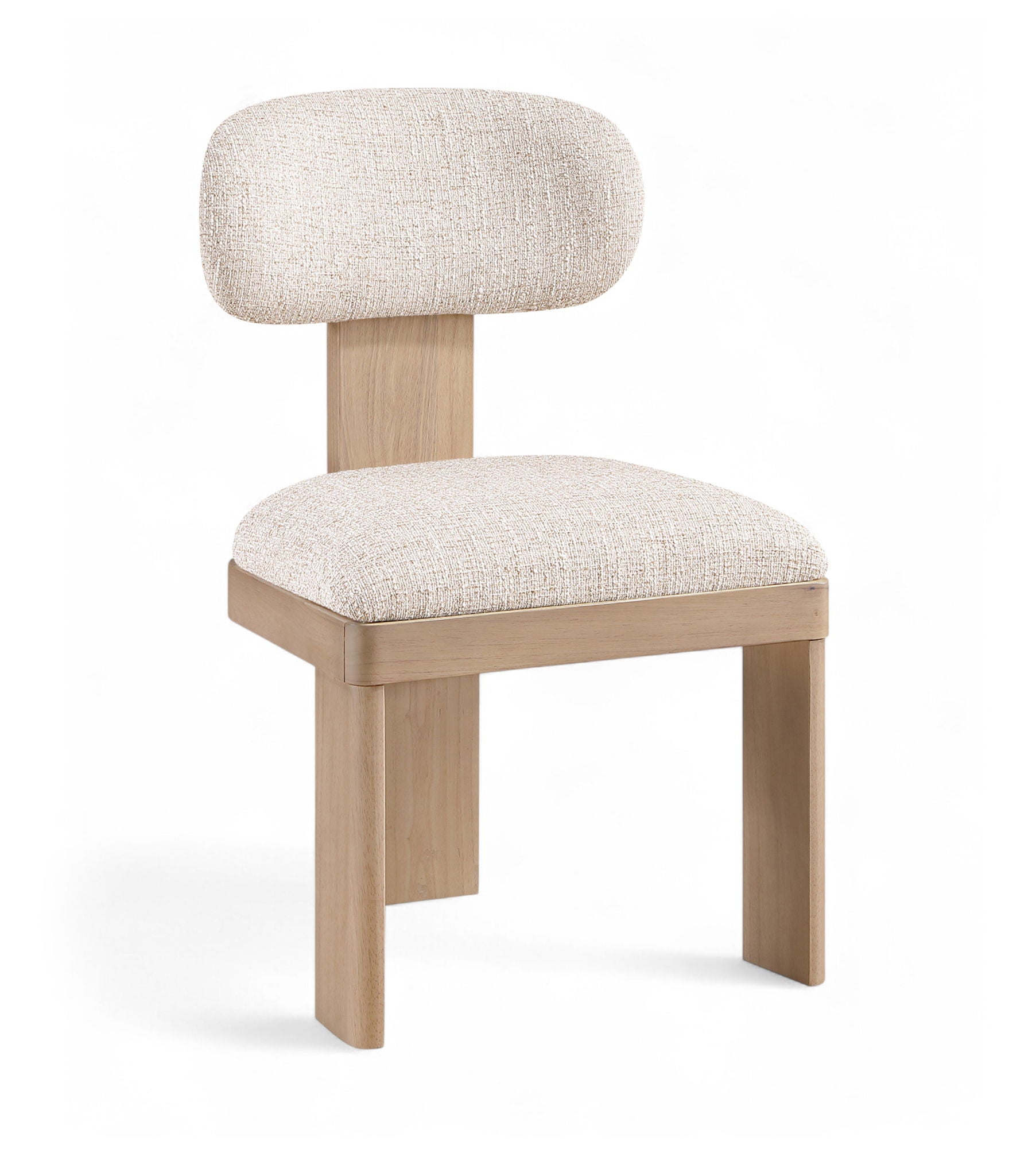 Timbra - Linen Textured Fabric Upholstered Dining Chair (Set of 2) - Natural Base - Urban Living Furniture (Los Angeles, CA)