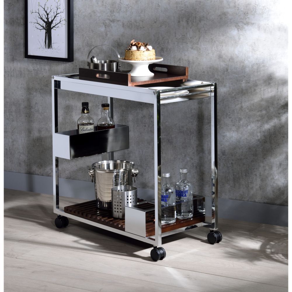 Lisses - Serving Cart - Chrome - Urban Living Furniture (Los Angeles, CA)