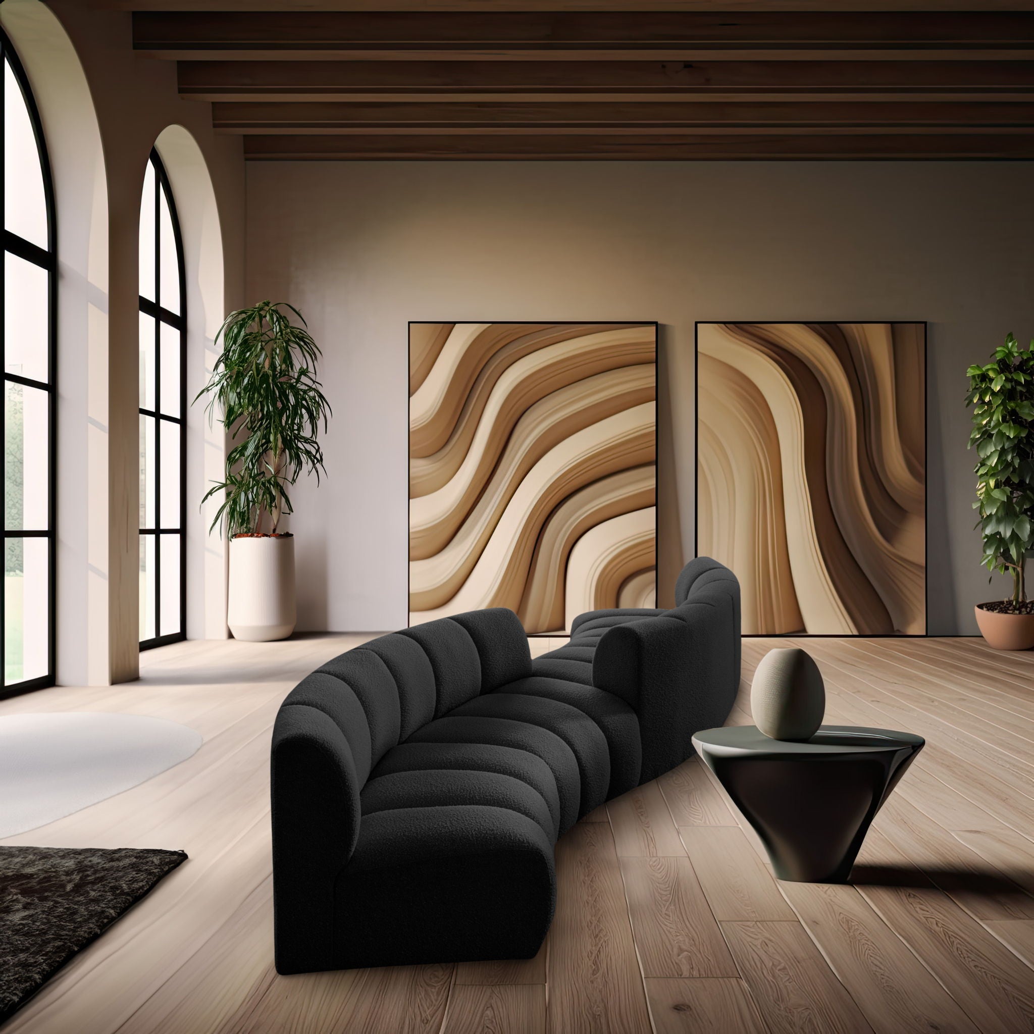 Infinity - 4 Piece Boucle Modular Sectional - Urban Living Furniture (Los Angeles, CA)