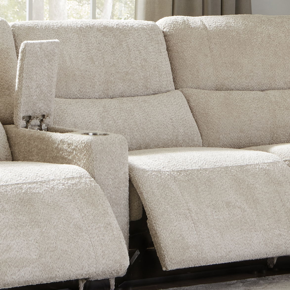 Modesto - Manual Armless Recliner - Buttercream - Urban Living Furniture (Los Angeles, CA)
