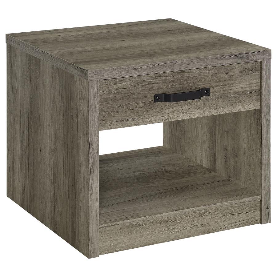 Felix - 1-Drawer Engineered Wood Side End Table - Gray Driftwood - Urban Living Furniture (Los Angeles, CA)