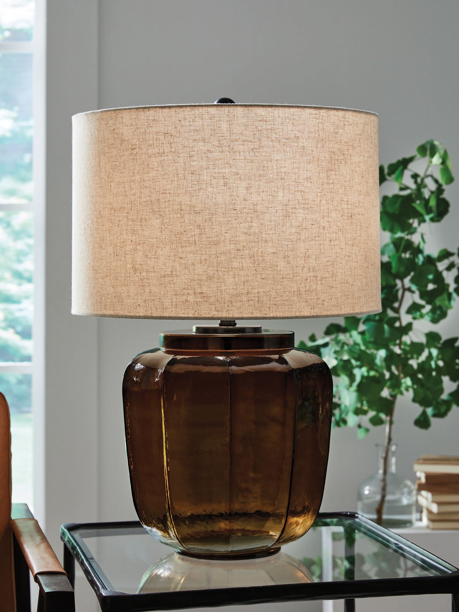 Bainmore - Amber - Glass Table Lamp - Urban Living Furniture (Los Angeles, CA)