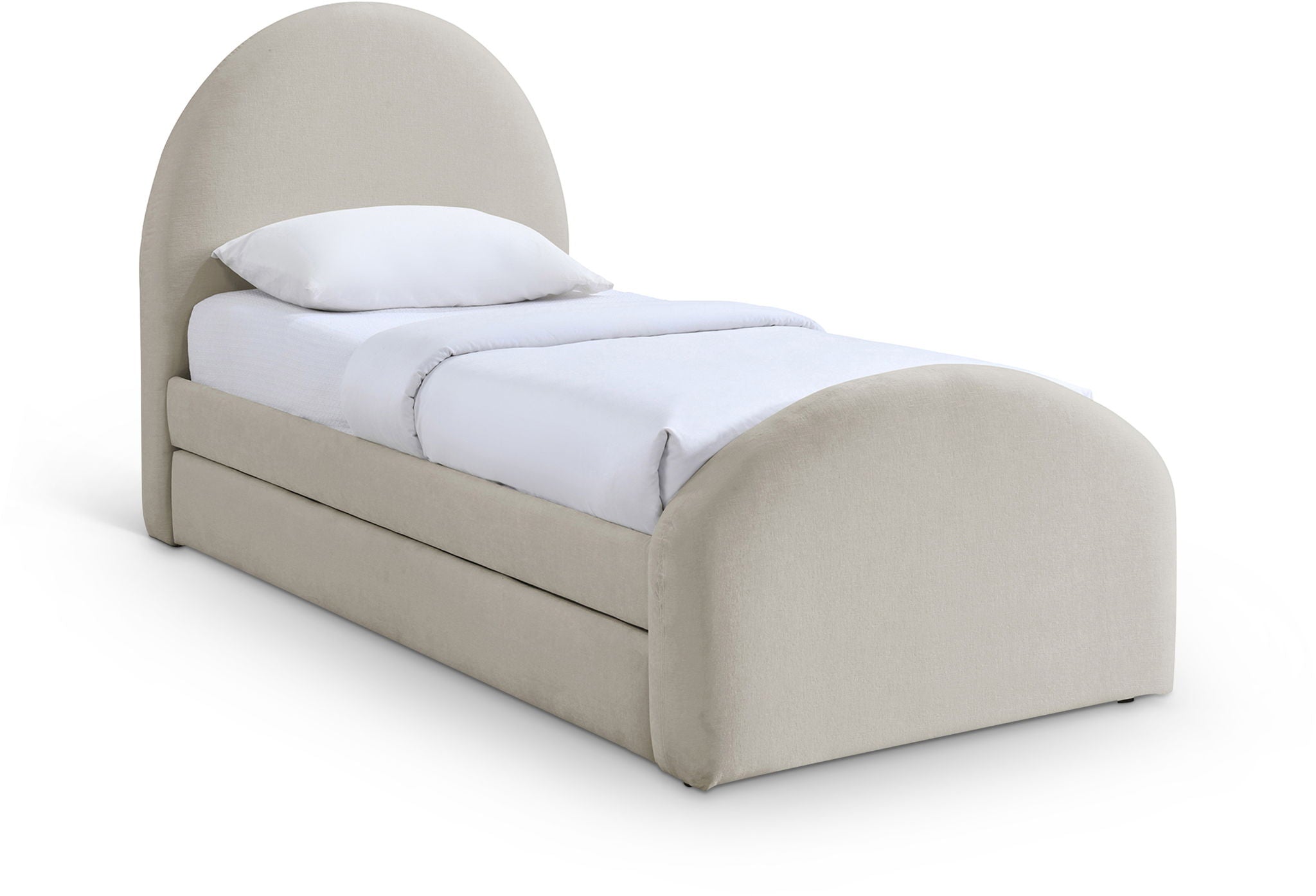 Andaz - Chenille Fabric Upholstered Trundle Bed - Urban Living Furniture (Los Angeles, CA)