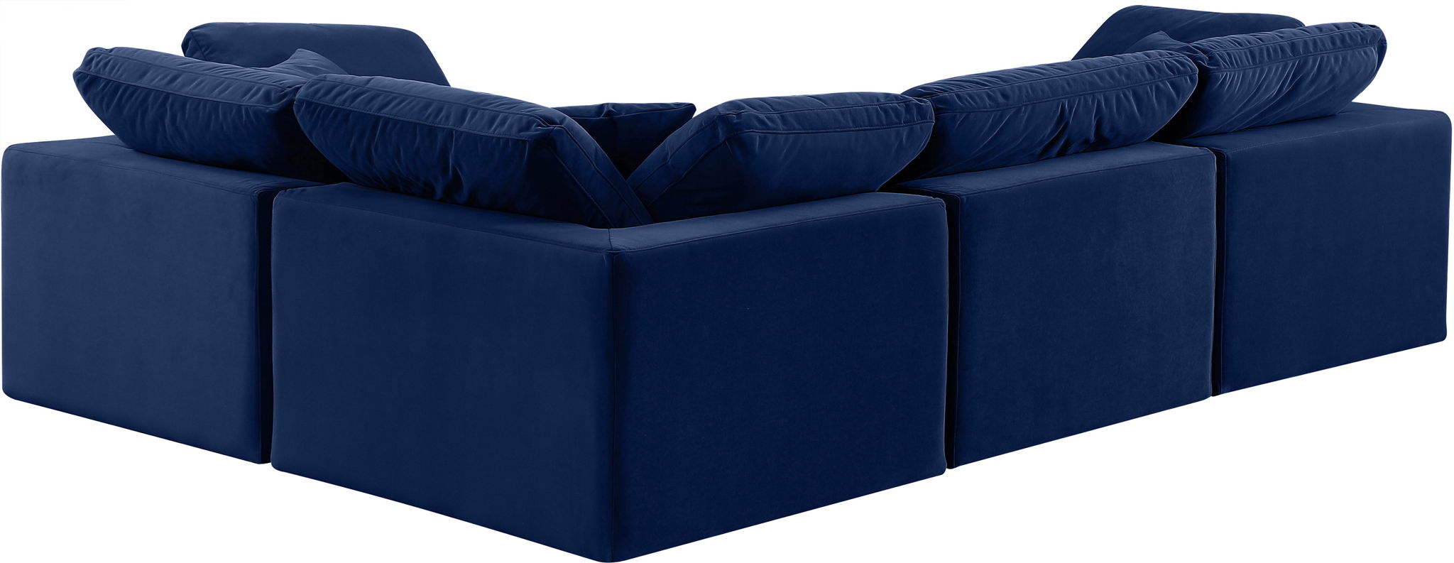 Comfy - 4 Piece Velvet Modular Sectional - Urban Living Furniture (Los Angeles, CA)