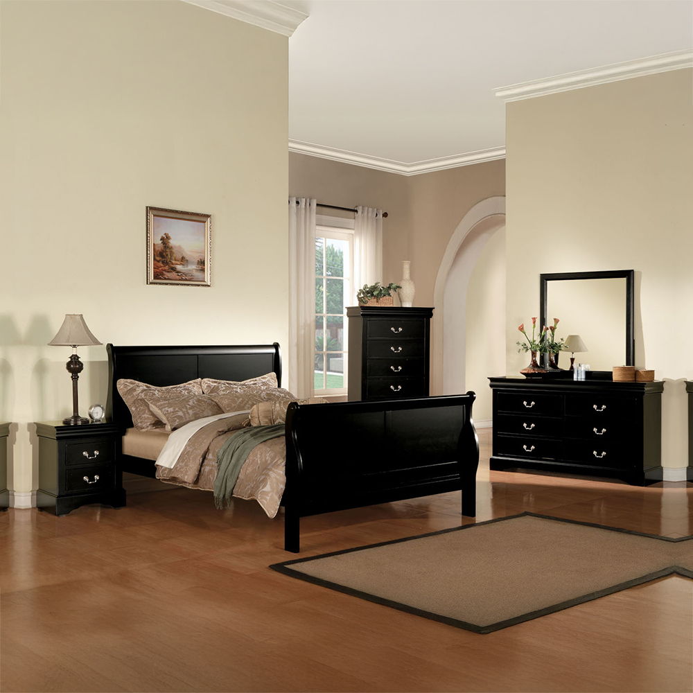 Louis Philippe III - Bed (FB 34"H) - Urban Living Furniture (Los Angeles, CA)