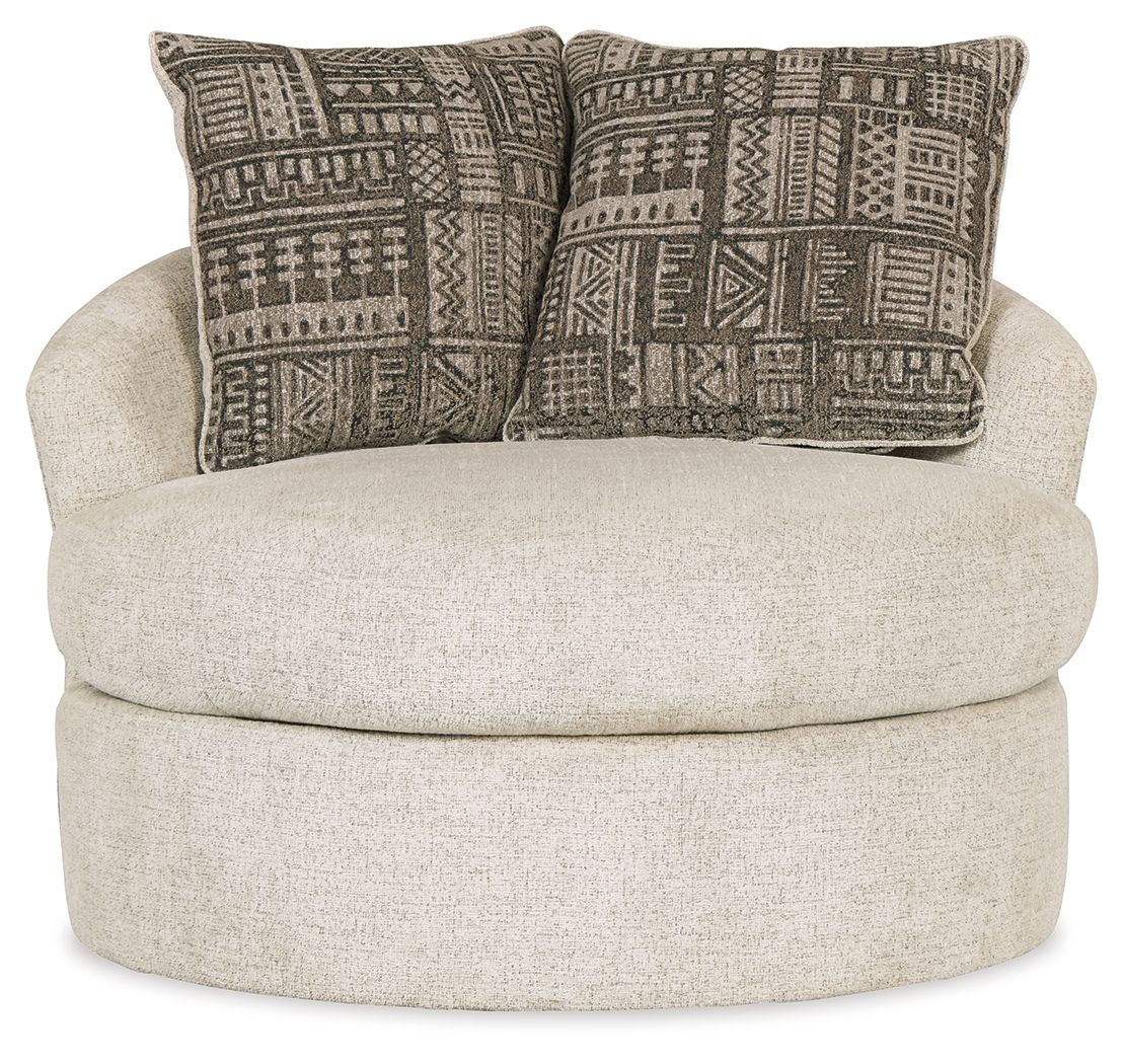Soletren - Swivel Accent Chair - Stone - Urban Living Furniture (Los Angeles, CA)