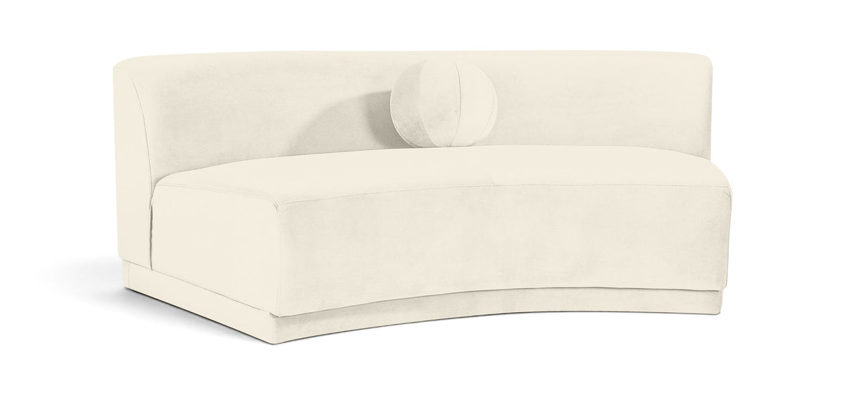 Avra - Velvet Performance Fabric Upholstered Armless Sofa
