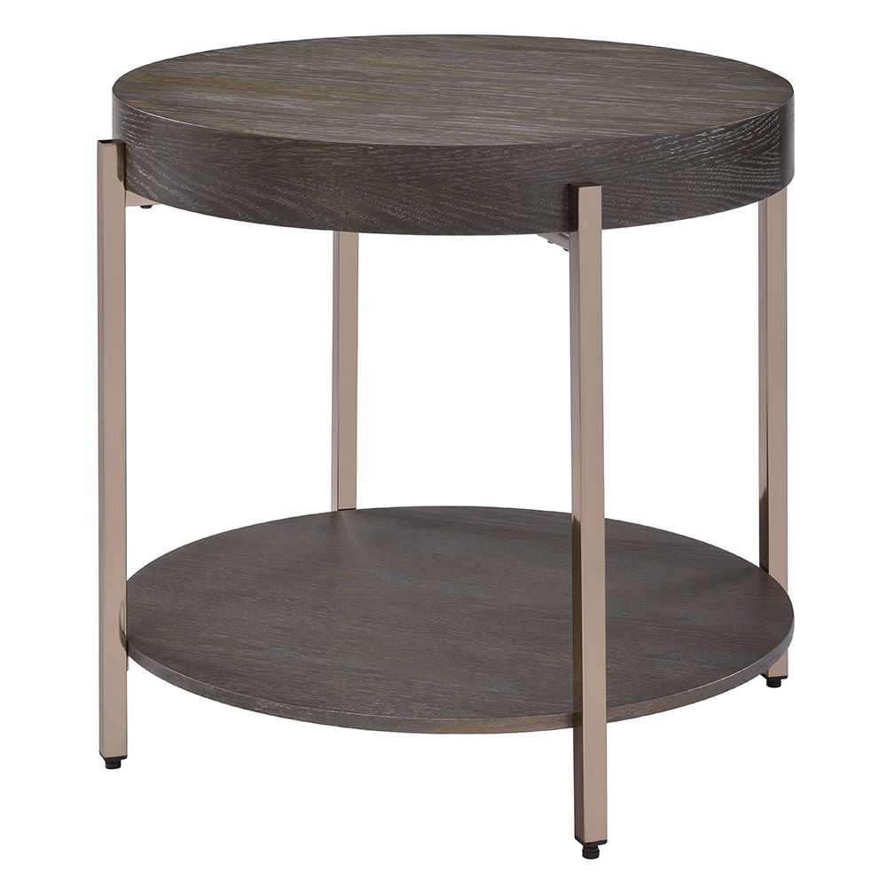 Weyton - End Table - Light Brown & Champagne - Urban Living Furniture (Los Angeles, CA)
