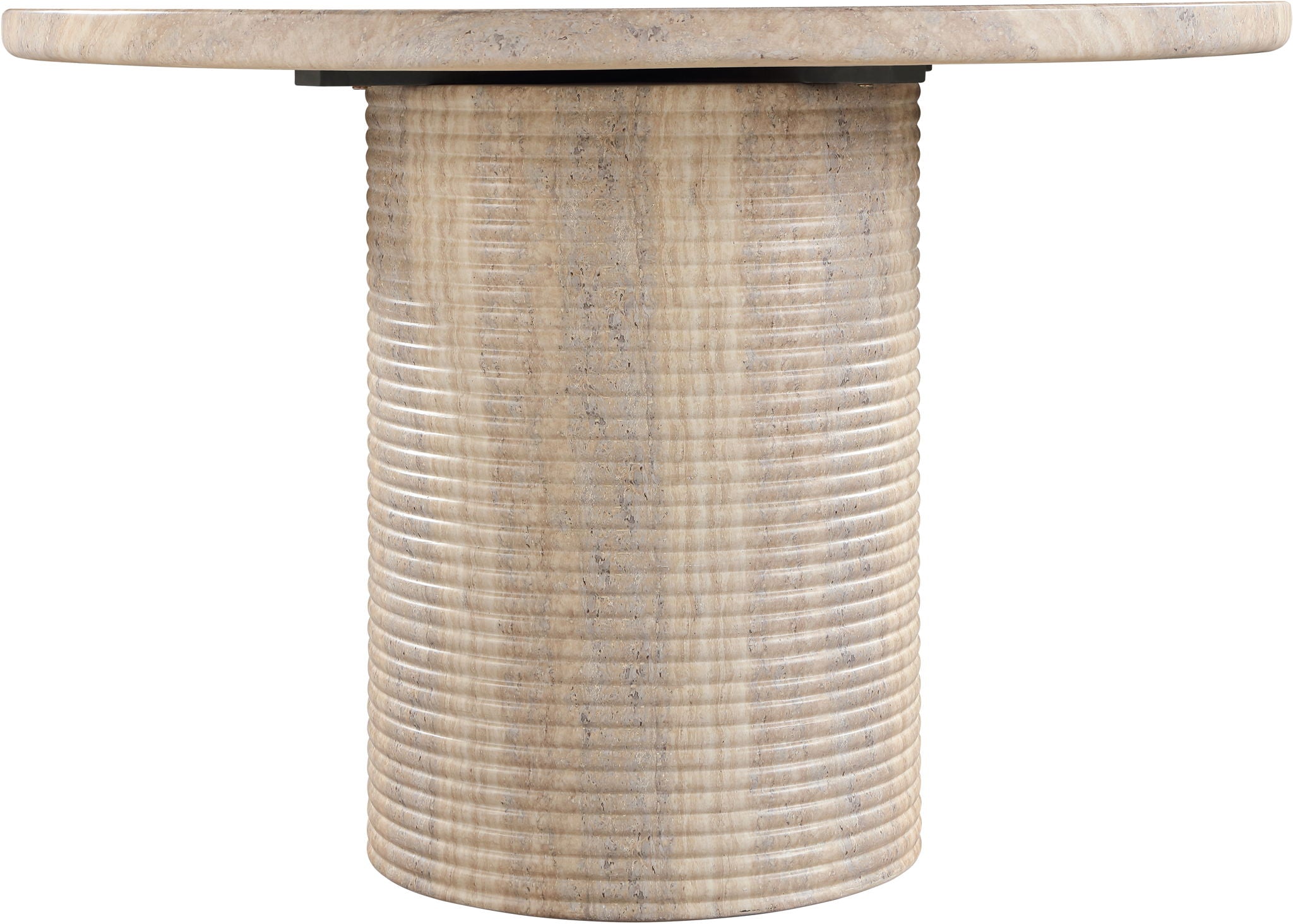 Rapallo - 43" Concrete Indoor/Outdoor Dining Table - Travertine - Urban Living Furniture (Los Angeles, CA)