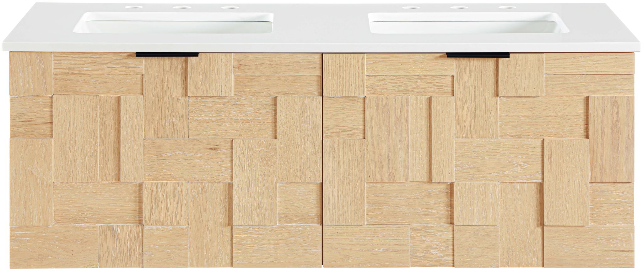Leonardo - Engineered Stone And Solid Wood 24" Wall Mounted Bathroom Vanity - Urban Living Furniture (Los Angeles, CA)
