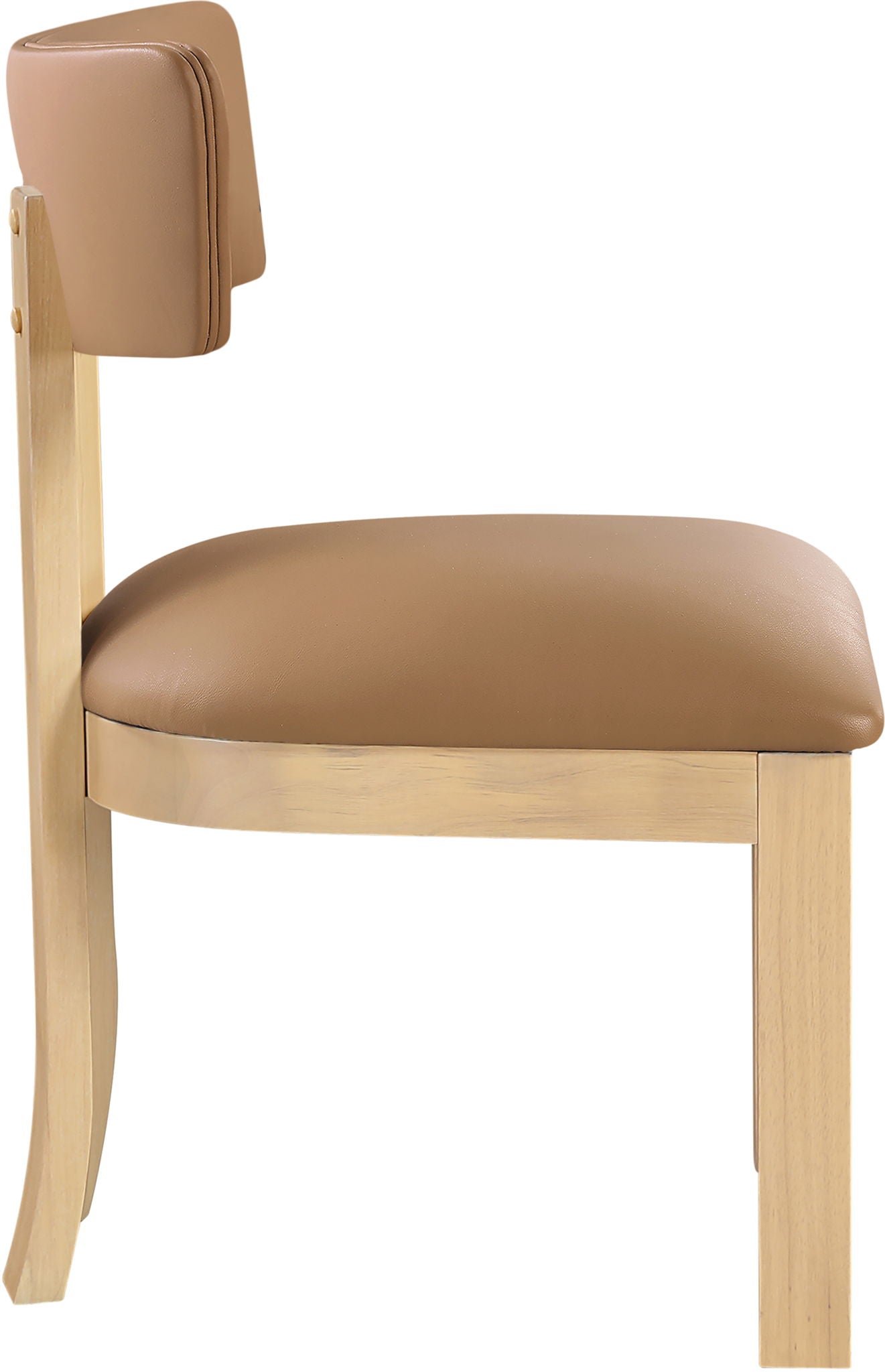 Lavrin - Vegan Leather Dining Side Chair (Set of 2) - Natural Base - Urban Living Furniture (Los Angeles, CA)