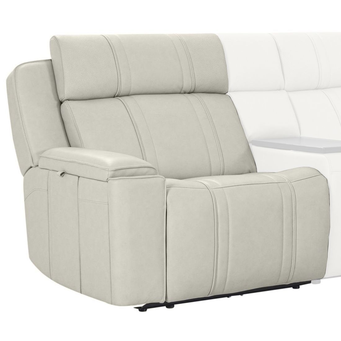Sausalito - Power Zero Gravity Left Arm Facing Recliner With Immersive Audio P3 - Platinum Envy