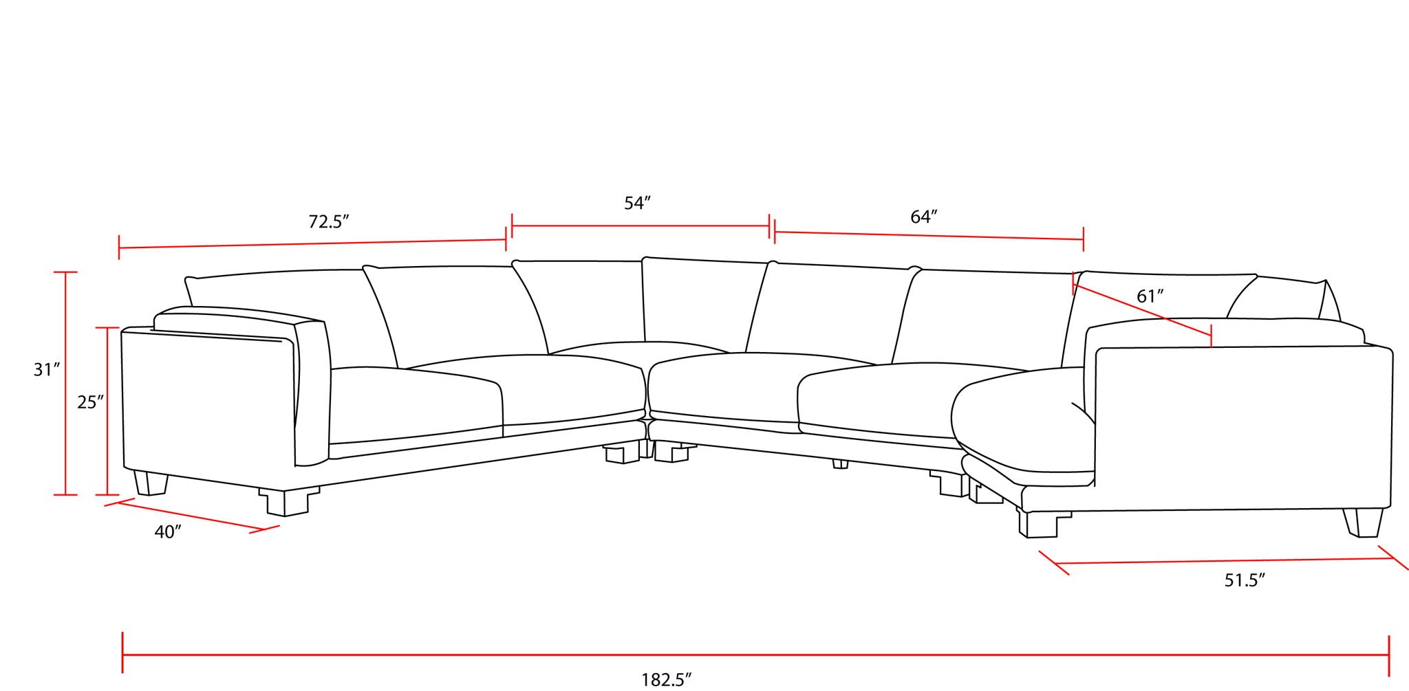 Escape - Armless Loveseat - Mirage Mist