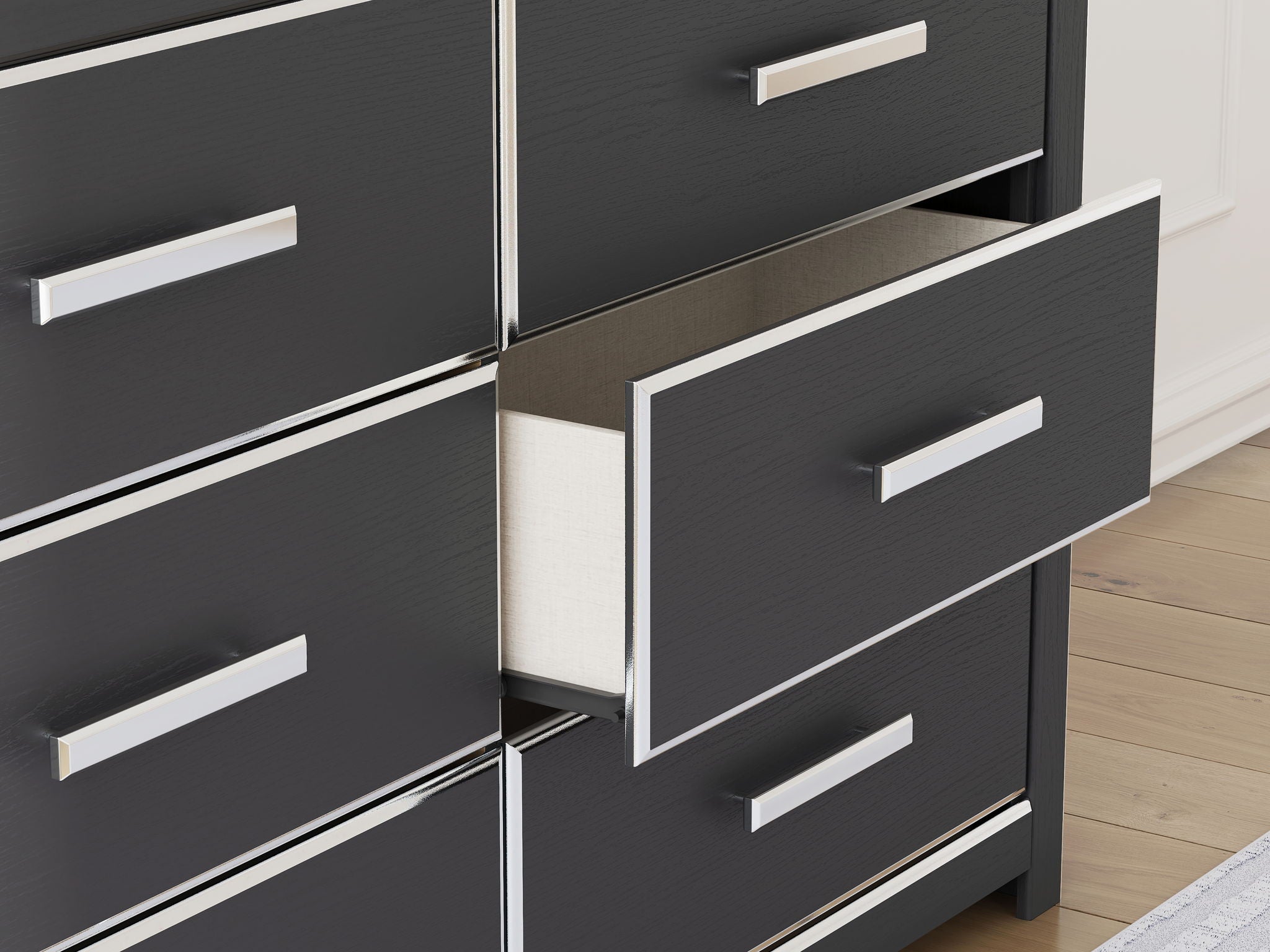 Zuraleus - Black - Six Drawer Dresser - Urban Living Furniture (Los Angeles, CA)