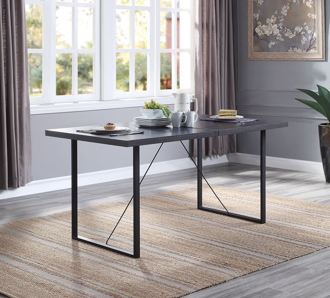 Nakula - Dining Table - Gray Oak & Black - Urban Living Furniture (Los Angeles, CA)