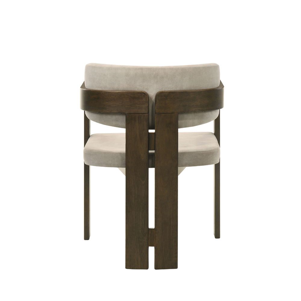 Destin - Side Chair - Light Gray Fabric & Walnut - Urban Living Furniture (Los Angeles, CA)