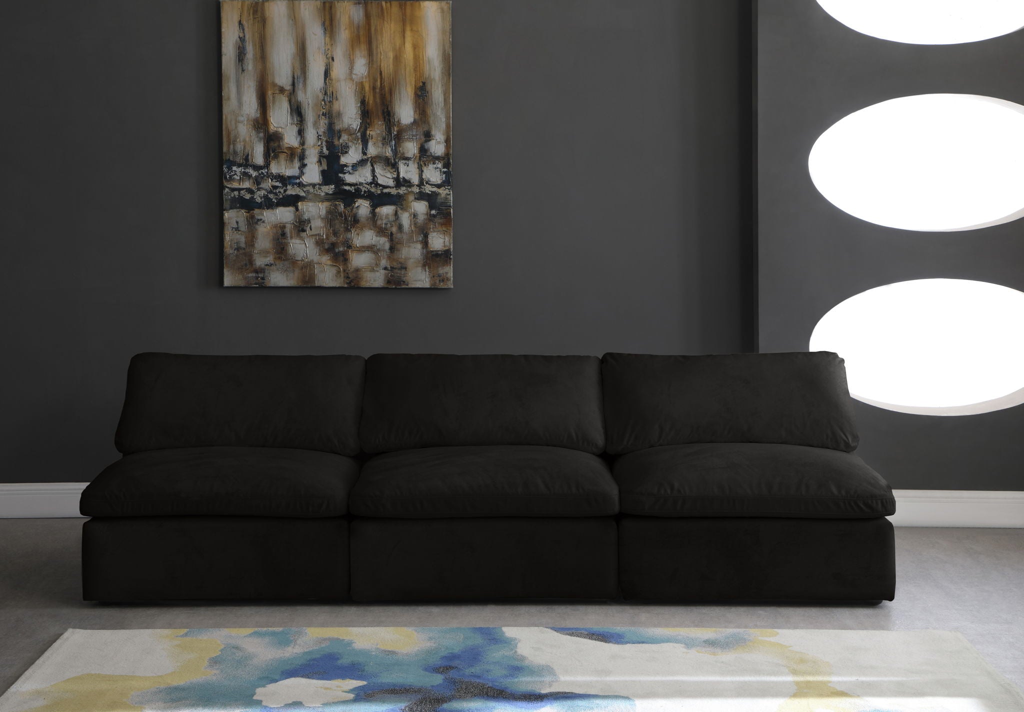 Cozy - Modular Armless 3 Seat Sofa - Urban Living Furniture (Los Angeles, CA)