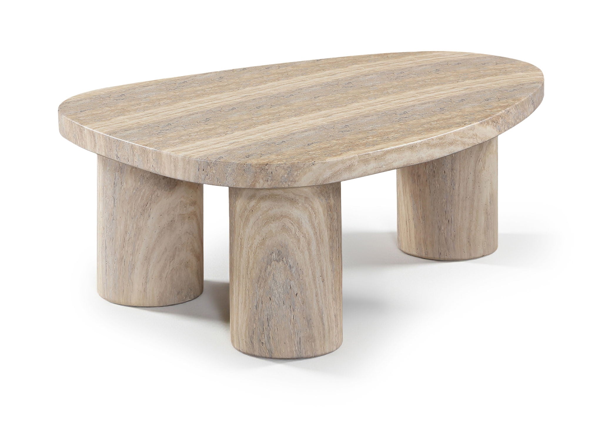 Teramo - Traverine Concrete Indoor/Outdoor Coffee Table - Urban Living Furniture (Los Angeles, CA)