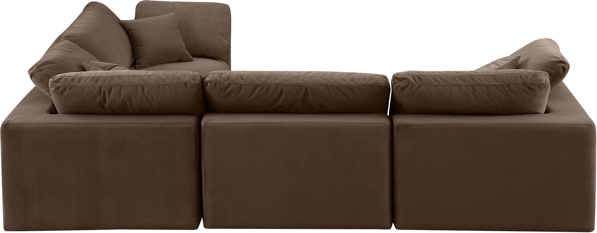 Comfy - 4 Piece Velvet Modular Sectional - Urban Living Furniture (Los Angeles, CA)