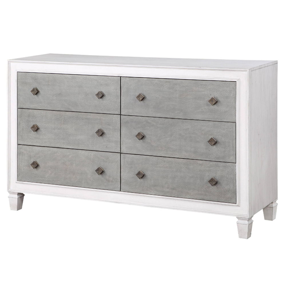 Katia - Dresser - Rustic Gray & Weathered White - Urban Living Furniture (Los Angeles, CA)