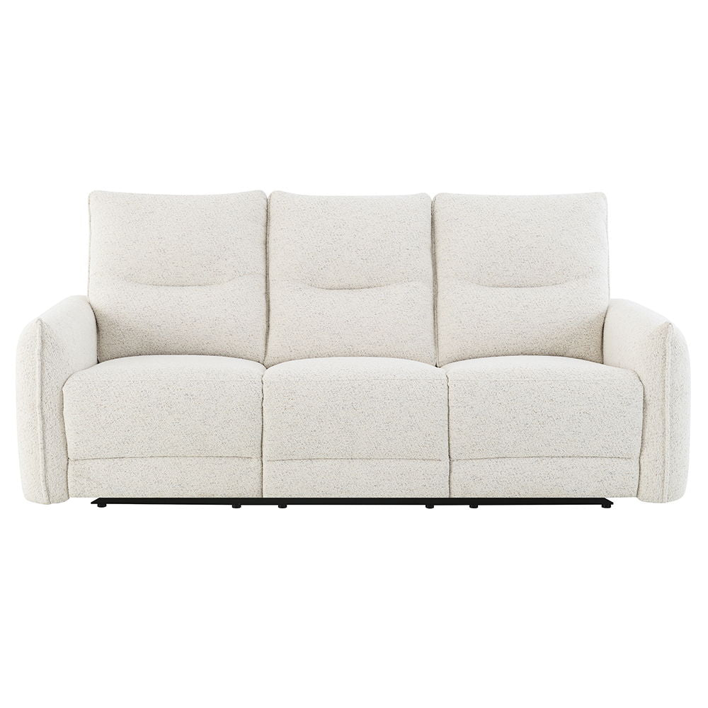 Lalisa - Power Motion Sofa With USB Port - Cream Chenille - Urban Living Furniture (Los Angeles, CA)