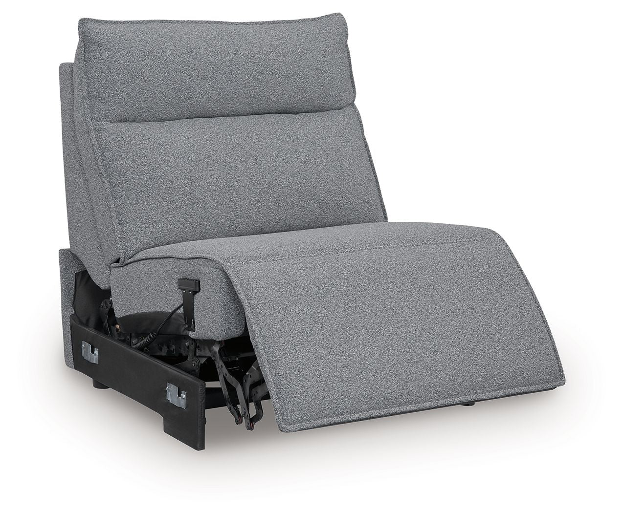 ModMax II - Salt And Pepper - Power Armless Recliner With Adjustable Headrest - Urban Living Furniture (Los Angeles, CA)
