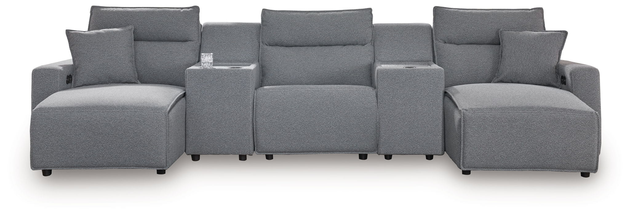 ModMax II - Salt And Pepper - Reclining Sectional - Urban Living Furniture (Los Angeles, CA)