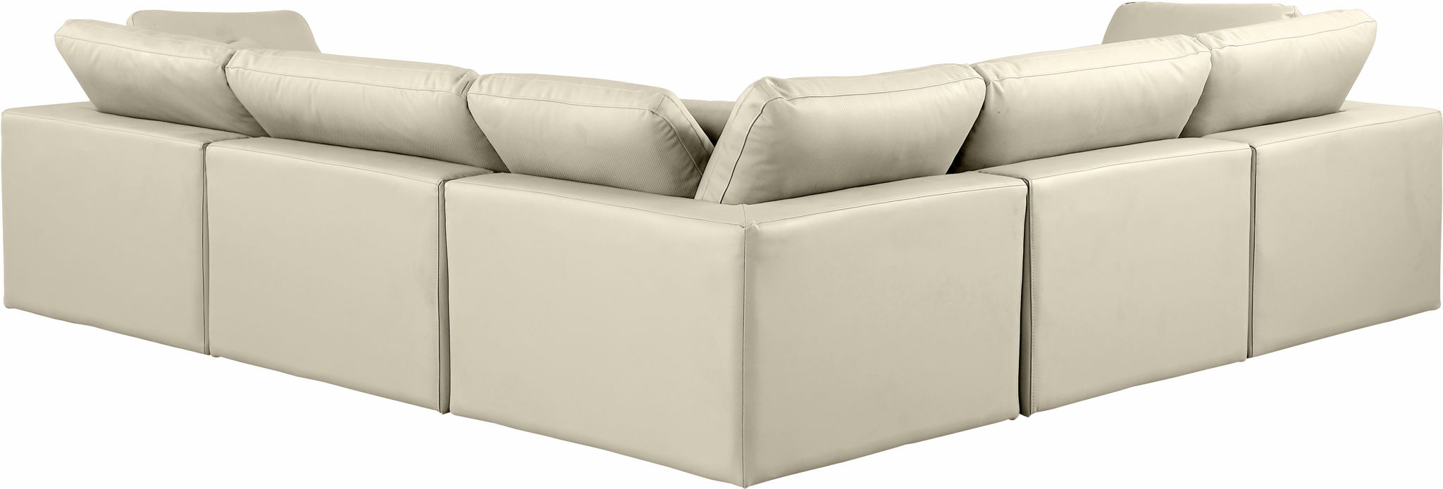 Comfy - 5 Piece Faux Leather Modular Corner Sectional - Urban Living Furniture (Los Angeles, CA)
