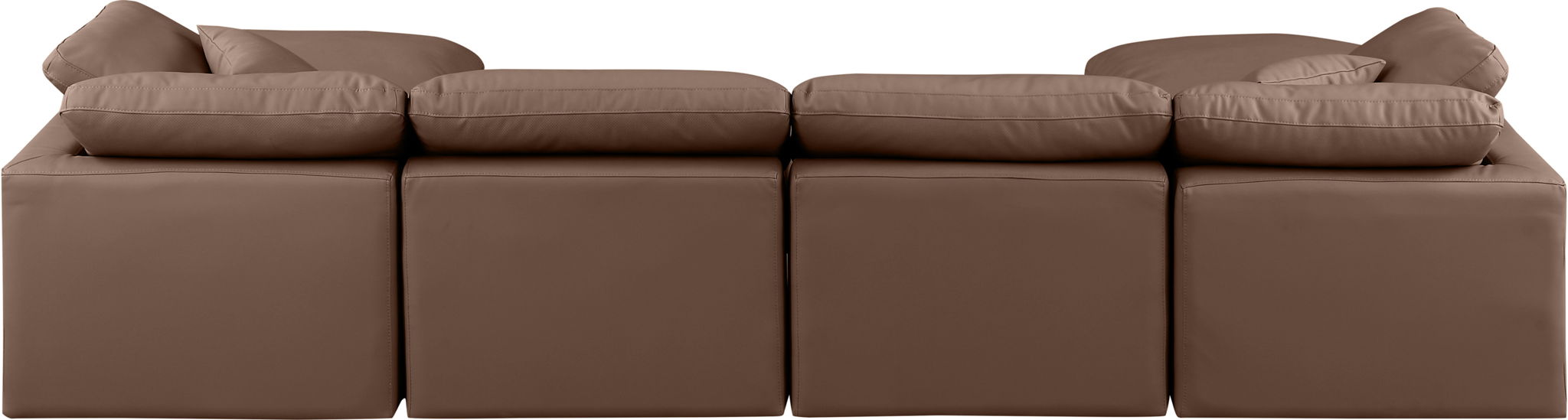 Indulge - Faux Leather 6 Piece Modular Double Chaise Sectional - Urban Living Furniture (Los Angeles, CA)