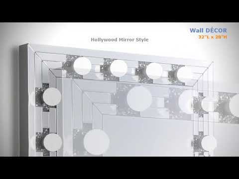 Noralie - Accent Mirror - Faux Diamonds & Mirrored - Urban Living Furniture (Los Angeles, CA)