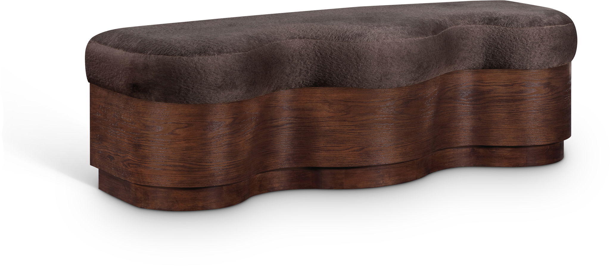 Savoy - Bench With Brown Base - Urban Living Furniture (Los Angeles, CA)