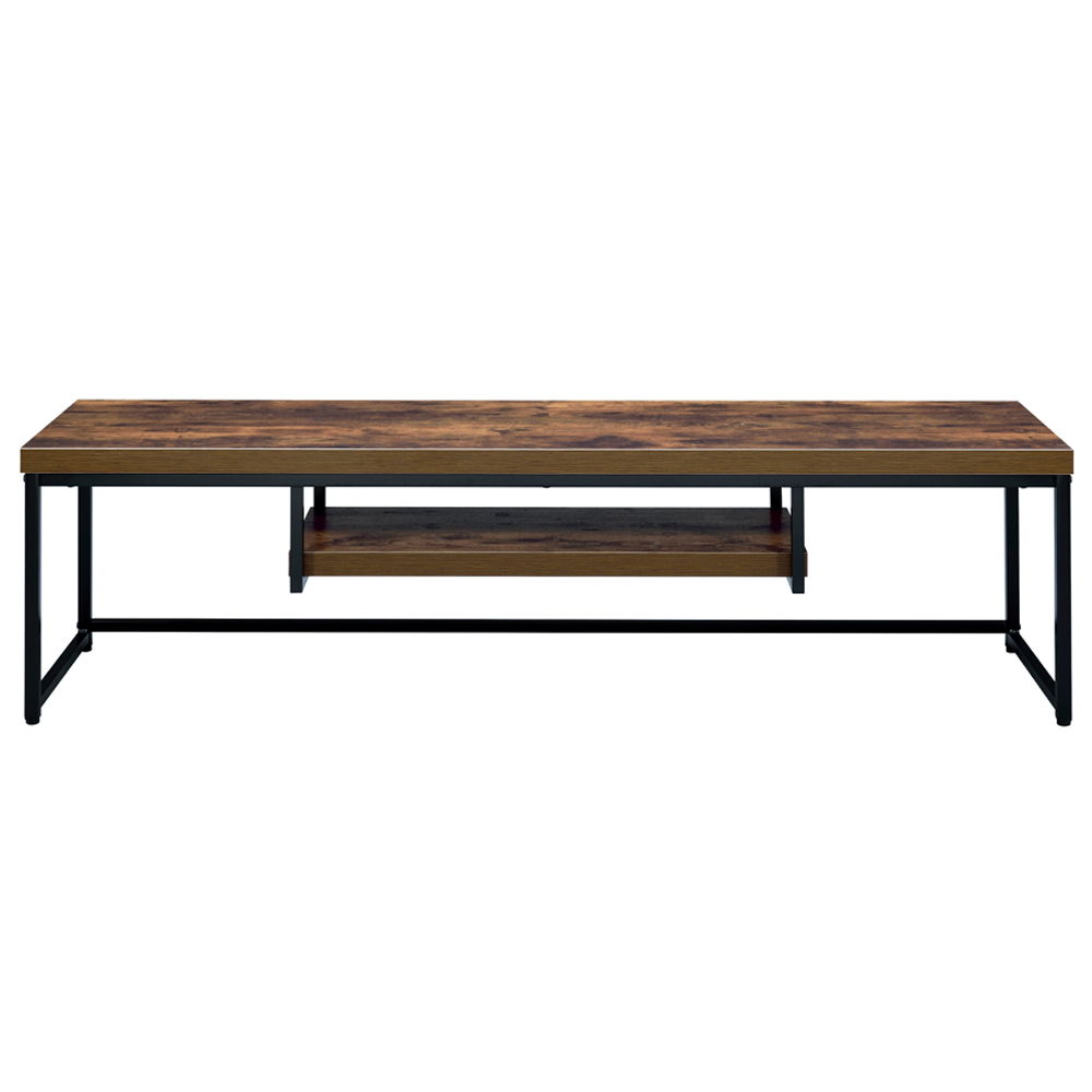 Bob - 16" TV Stand - Weathered Oak & Black Metal - Urban Living Furniture (Los Angeles, CA)