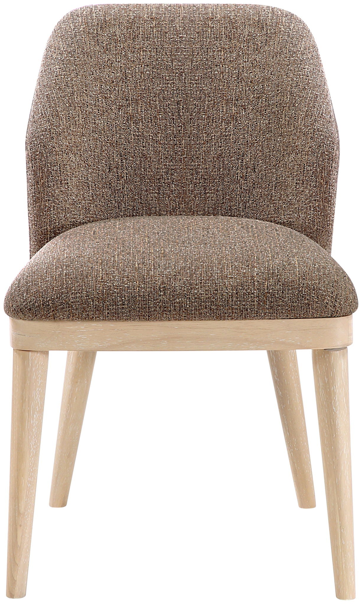 Valeo - Linen Textured Fabric Upholstered Dining Chair (Set of 2) - Painted Natural Base - Urban Living Furniture (Los Angeles, CA)