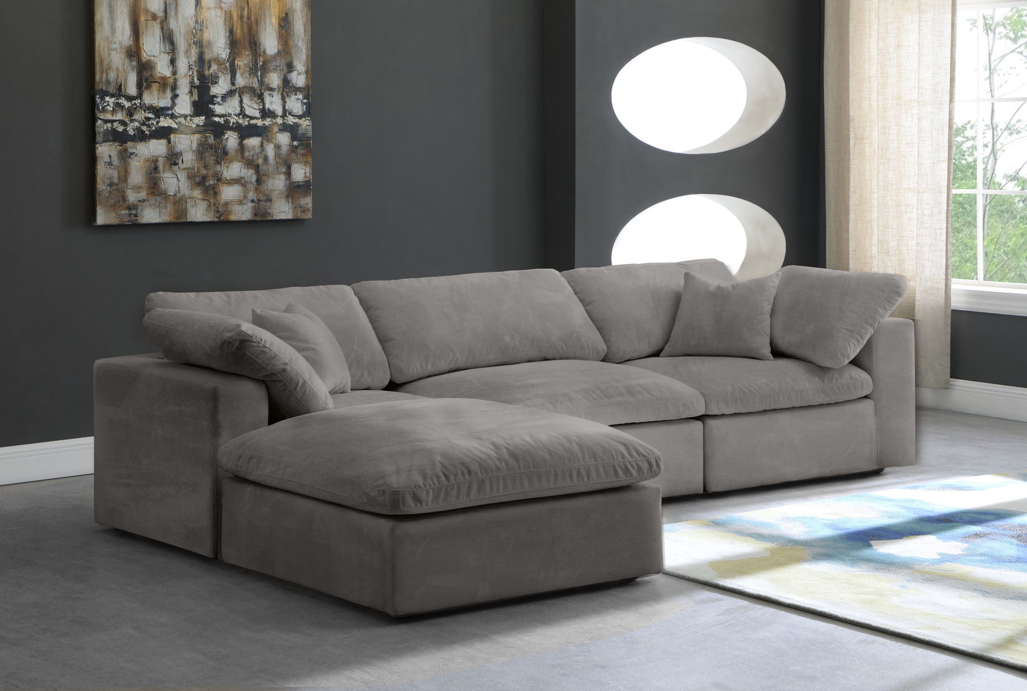 Cozy - 4 Piece Modular Sectional With Chaise - Urban Living Furniture (Los Angeles, CA)